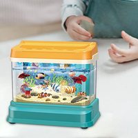 Mainan Memancing Anak-anak, Simulasi Tangki Ikan Listrik, Tongkat Ikan, Mainan Edukasi Anak-anak, Musik dan Cahaya