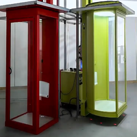 Ascenseur en verre à capsule de couleur personnalisable, conçu pour les petits espaces