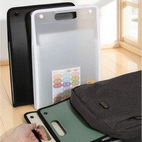 Dossier de papier de test créatif Portable à main Transparent Support de stockage de fichiers Sac de documents multicouche