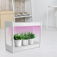 Système d'éclairage LED pour plantes d'intérieur 24V 500mA avec support en acier inoxydable ABS pour maison, bureau et jardin