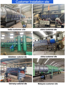 Four de carbonisation rotatif DANUBE en acier au carbone, équipement de production continue de biochar à économie d'énergie, roulement de moteur 10m 15kW - Product Image 2