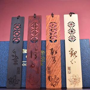 High Quality Custom Wooden <b>Bookmark</b> Through-Carved Laser Printing Wood Crafts - Product Image 2