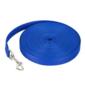 Laisse pour animaux de compagnie durable de 10m 20m 50m de longueur personnalisable pour chien de dressage