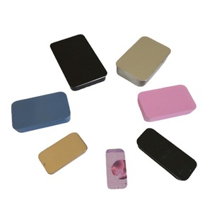 Có Thể Tái Chế Sắt Hộp Thiếc Với Nắp Trượt Rắn Hương Thơm Mini Hương Liệu Có Thể Lưu Trữ Cho Kẹo Thực Phẩm Đường Lưu Trữ - Product Image 6