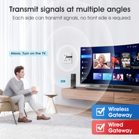 Remote Control IR Universal Zigbee untuk TV AC Smart Life Tuya APP Pengontrol Inframerah Bekerja Dengan Alexa Google Home