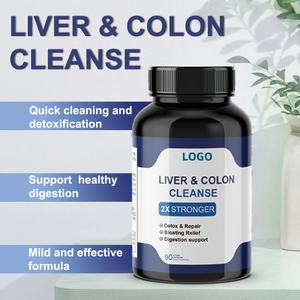 OEM diskon besar kapsul aktif Herbal dewasa suplemen serat makanan yang dapat disesuaikan untuk detoksifikasi dan perlindungan hati - Product Image 3