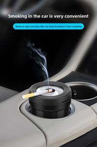 Cendrier rotatif Dericsson, nouveau design, pour voiture et bureau, double usage, sans fumée, boîte de rangement pour cendres - Product Image 2