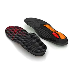 Solette da corsa OEM/ODM Run solette personalizzate per scarpe in Gel di Silicone con doppia schiuma in fibra di carbonio per scarpe