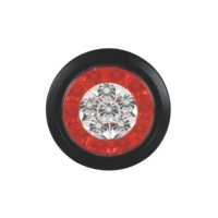 Nouveau Feu Arrière LED Rond de 4 Pouces pour Camion et Remorque, OEM ODM, à Montage sur Bride, avec Fonctions Stop, Clignotant et Réflecteur, Conforme SAE DOT IP67