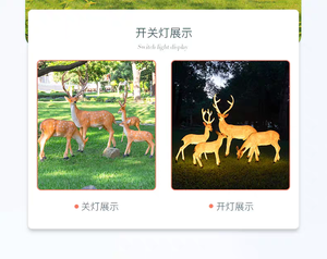 Solar Powered <strong>Reindeer</strong> <strong>Light</strong> Large Animal <strong>Light</strong> Outdoor Waterproof Realistic Sika Deer <strong>Light</strong> Park Courtyard Decorative <strong>Light</strong> - Product Image 6