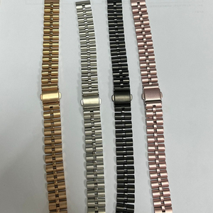 สายนาฬิกาอัจฉริยะสแตนเลสบางเฉียบหรูหราสำหรับ Apple Watch Series 9 8 ultra 7 6 5 4 3 2 1 SE สีเงินผู้หญิง - Product Image 4