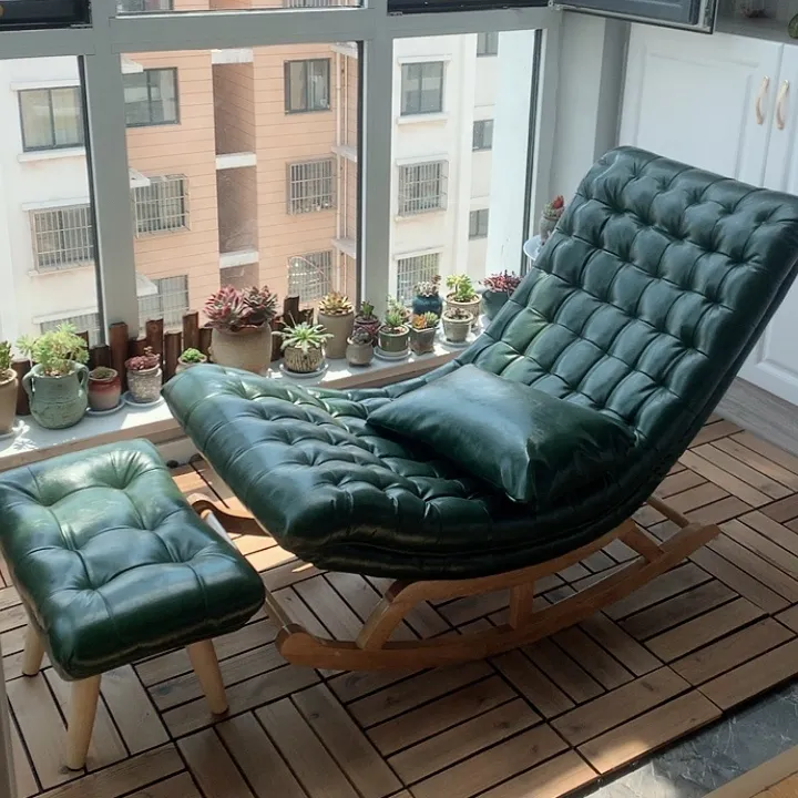 2021 गर्म बिक्री आधुनिक नरम चमड़े नारंगी गहरे हरे रंग आराम सोफे झुकनेवाला कुर्सियों कमाल