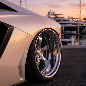 HBZHIGU Jantes forgées de luxe 2 pièces à profil extrêmement profond, polies sur mesure pour Lamborghini Ferrari Rolls Royce, jantes de 18 à 24 pouces - Product Image 4