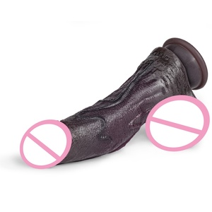 Vente en gros de pénis réaliste en silicone double couche, grand dildo réaliste avec ventouse, plug anal, jouets sexuels pour femmes et hommes - Product Image 4