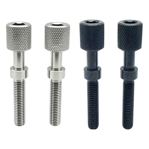 Tornillo de ajuste hexagonal con perilla moleteada FA Automation Bolt PAZ31/32 AJKTNM3-16 de acero al carbono niquelado - Product Image 3