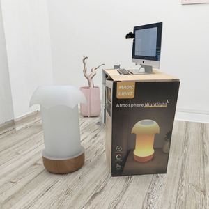 Modern USB & Battery Powered <b>Touch</b> Table <b>Lamp</b> RGB Atmosphere Night <b>Light</b> Remote Control Dimmable ABS Body Cordless for KTV Bar - Product Image 3
