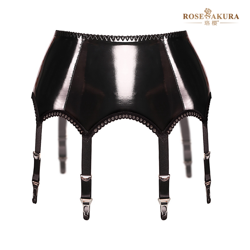 wet look garter belt Lovehoney Fierce Wet Look Garter Belt