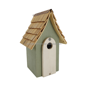 Venta al por mayor Nido de Pájaro de madera natural y casa de pato de Vida Silvestre casa de madera maciza para mascotas venta caliente Nido de Pájaro duradero para mascotas - Product Image 1