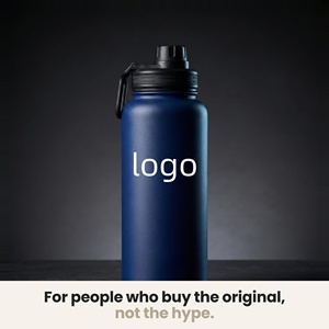 Custom Logo Black 32 oz Portable Travel Mug Double Wall Stainless Steel Vacuum Insulated Thermal 1000ml Gym Sports <b>Water</b> <b>Bottle</b> - Product Image 2