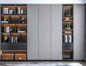 Étagère en bois au design moderne et simple, nouvelle armoire de rangement décorative pour la maison, l'école, l'hôtel ou l'appartement. - Product Image 3