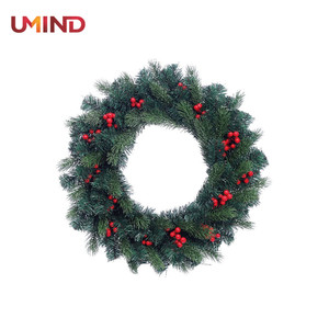 24 "(slaking) Noble spruce tree with berries artificial Red Christmas - Product Image 1