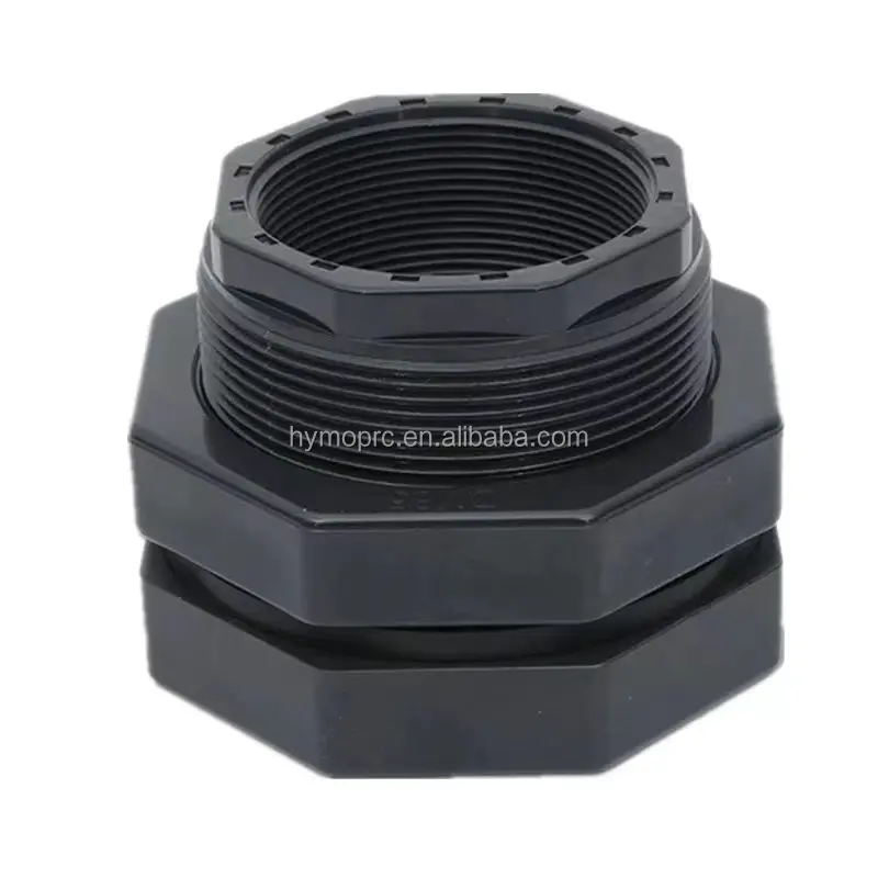 hot sale plumbing accessories pvc pipe fittings bulkhead fitting pvc 2 inch pvc tank connector