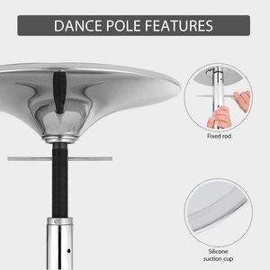 <span class=keywords><strong>Pole</strong></span> Dancing, poteau de danse 45MM 2.23M-2.75M poteau réglable en hauteur, poteau rotatif <span class=keywords><strong>portable</strong></span> professionnel adapté à la <span class=keywords><strong>barre</strong></span> de maison - Product Image 4