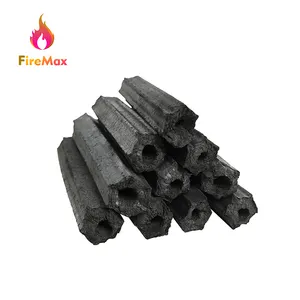 FireMax High Quality Customable 100% Bamboo Natural Charcoal Coal Hexagonal BBQ Charcoal For Restaurant