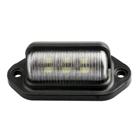 Ningle 12V-24V 6 LED Blanc Naturel Éclairage de Plaque d'Immatriculation pour SUV, Voiture, Camion, Remorque - Universel