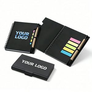Wholesale Custom Logo Kraft Paper Cover Bulk Spiral Notebook Promo Business Advertising Gift Small <b>Notepads</b> With Pen - Product Image 1
