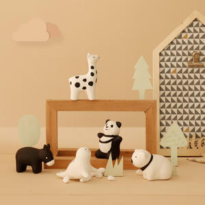 Lindo creativo plástico ABS <span class=keywords><strong>Mini</strong></span> Animal adornos curación suculenta decorativa muñeca baño juguete dibujos animados Micro paisaje estilo - Product Image 4