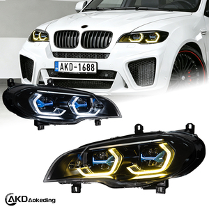 Faros Delanteros AKD para BMW X5 E70 2007-2013, Conjunto Completo de Faros, Actualización de Faros LED, Nueva Lente de Proyector Láser Frontal - Product Image 1