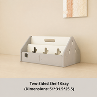 Étagère de bureau pour enfants en gros, organisateur de livres à 3 niveaux, support de rangement simple ou double face pour salle de classe, crèche, maison