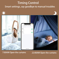 Kits de système de rideaux intelligents automatiques LifeLibero OEM, moteur de rideau électrique intelligent Tuya WiFi pour maison intelligente, hôtel, appartement