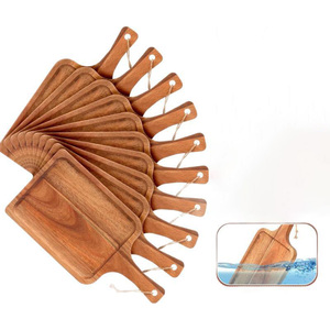 <span class=keywords><strong>Planche</strong></span> à découper en <span class=keywords><strong>bois</strong></span> d'acacia massif, personnalisable avec logo et taille, plateau pour fruits et pizzas, ustensile <span class=keywords><strong>de</strong></span> cuisine, assiette en <span class=keywords><strong>bois</strong></span> avec corde - Product Image 2