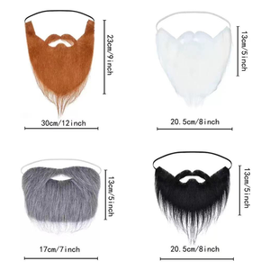 Divertido Bigote Autoadhesivo Novedoso para Disfraces de Fiesta y Navidad, Barba Falsa, Bigotes Falsos Divertidos - Product Image 2
