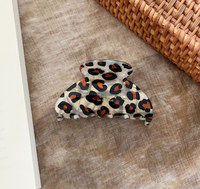 Modische Leoparden-Haarspange aus Kunststoff mit Exquisiter Textur für den Hinterkopf, Joker-Design für das Chinesische Neujahr, Damen-Haarschmuck