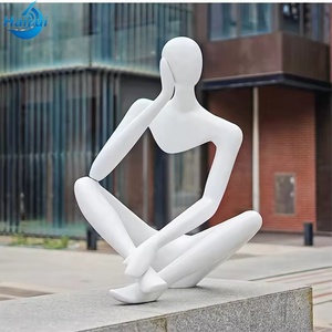 Escultura Abstracta Personalizada <span class=keywords><strong>de</strong></span> Figura Humana para Paisaje Moderno - Estatua <span class=keywords><strong>de</strong></span> Arte Minimalista para Interiores/Exteriores - Product Image 2