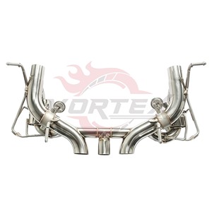 Vortex SS304 Valved Rear Muffler for Ferrari 458 Italia Spider 4.5L V8 F136 Performance Racing Axle <b>Back</b> Exhaust System - Product Image 1