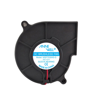 Meilleurs ventilateurs centrifuges silencieux 7530, ventilateurs d'échappement, 12v 0.1A/0.2A, ventilateur de refroidissement à grande vitesse CC pour projecteurs, petit ventilateur d'air étanche - Product Image 1