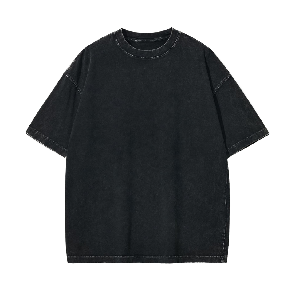 Customizable Men's Heavyweight Organic Cotton T-shirt 270gsm Digital Printing Logo Wholesale Solid Pattern Oversized Fit