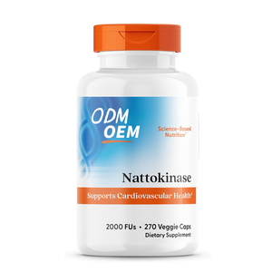2000 FU Nattokinase Veg Caps 90ct | Corazón y circulación OEM | Envío rápido de etiqueta privada - Product Image 1
