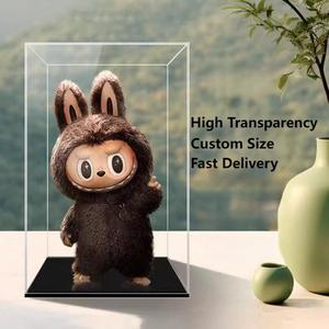 Tùy Chỉnh Chuyên Nghiệp Hiện Đại <span class=keywords><strong>Acrylic</strong></span> Trong Suốt Búp Bê Hiển Thị Hộp Với 5Mm Độ Dày Cho Labubu Búp Bê Mini Đồ Chơi Cho Các Cửa Hàng Đồ Chơi - Product Image 2