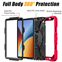 Funda Protectora Resistente para Tablet Redmi Pad 2 de 9.7 Pulgadas con Correa de Mano Giratoria, Soporte y Correa para Hombro