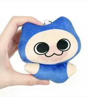 Porte-clés en peluche personnalisé en forme d'oreille de chat et d'étoile de mer, mini poupée en coton rembourrée de 10 cm, pendentif de sac personnalisé, cadeau pour elle