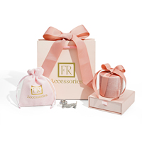 Coffret Cadeau de Luxe en Velours Personnalisé pour Bijoux de Mariage (Boucles d'Oreilles, Bagues, Colliers) – Emballage Haut de Gamme avec Sac Offert