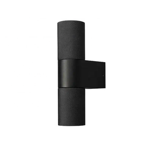 Applique murale extérieure en aluminium AB IP65, étanche, éclairage haut et bas, LED moderne de luxe, noire, pour maison, jardin, extérieur, porche - Product Image 6