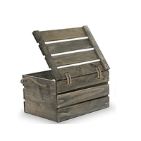 Boîte de rangement multifonctionnelle écologique peinte à la main, boîte cadeau en bois élégante avec couvercle, vente chaude