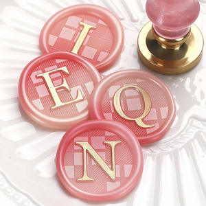 Sello de Cera con Letras Texturizadas, Cabeza de Cobre, Grabado en Latón Multicapa, Decoración - Product Image 4