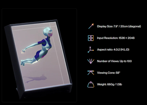 7.9 "tìm kiếm kính chân dung Holographic hiển thị bằng mắt thường 3D Khung ảnh điện tử hiển thị 2D đến 3D hình ảnh và Video Player - Product Image 4